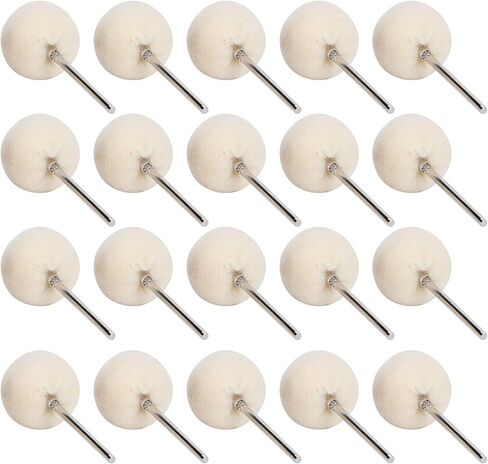 20Pcs Polishing Wheel Set, Sponge Material for Delicate Grinding of Jewelry, Electric Grinder Accessories, Includes 20 Polishing Tools, Ideal for Jewelry Polishing in Kuwait