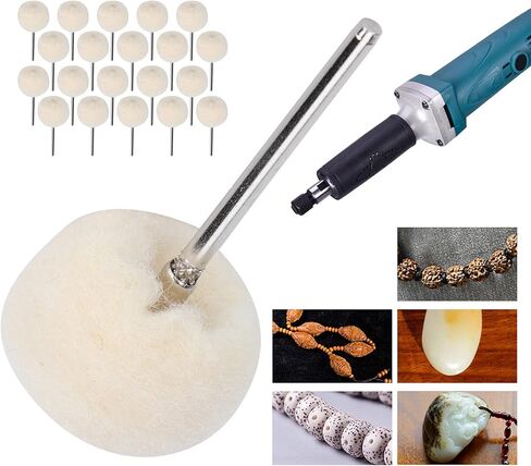 20Pcs Polishing Wheel Set, Sponge Material for Delicate Grinding of Jewelry, Electric Grinder Accessories, Includes 20 Polishing Tools, Ideal for Jewelry Polishing in Kuwait