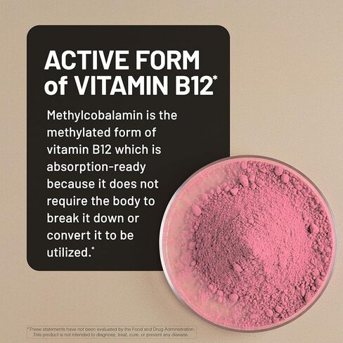 NatureWise Vitamin B12 Methylcobalamin - Active Form for Ultra Absorption - 1000mcg Methylated B12 for Energy, Nerve & Heart Support - Non-GMO, Vegan, USA Manufactured - 60 Capsules[60-Day Supply] in Saudi Arabia