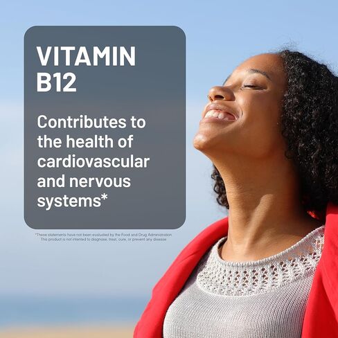 NatureWise Vitamin B12 Methylcobalamin - Active Form for Ultra Absorption - 1000mcg Methylated B12 for Energy, Nerve & Heart Support - Non-GMO, Vegan, USA Manufactured - 60 Capsules[60-Day Supply] in Saudi Arabia
