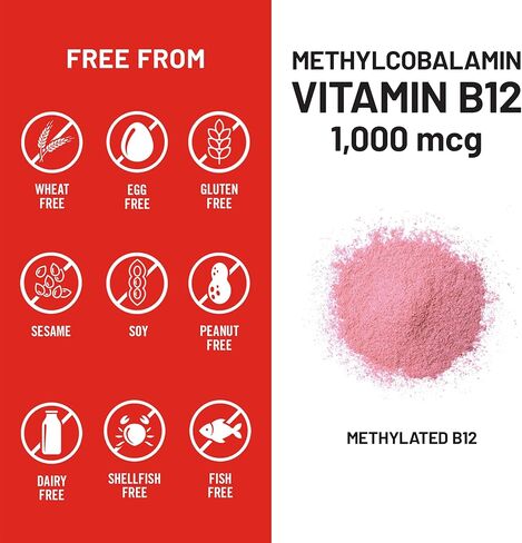 NatureWise Vitamin B12 Methylcobalamin - Active Form for Ultra Absorption - 1000mcg Methylated B12 for Energy, Nerve & Heart Support - Non-GMO, Vegan, USA Manufactured - 60 Capsules[60-Day Supply] in Saudi Arabia