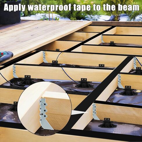 Deckit 30 Pack 2x6 Joist Hanger 18 Gauge - Heavy Duty Galvanized Face Mount Joist Hangers Wood Connectors with Screws, Hurricane Rafter Ties & Deck Brackets for Pergola, Floors, Ceilings (Silver) in Kuwait