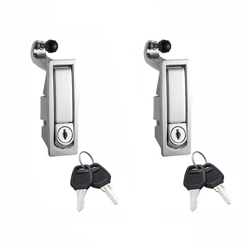 2PCS Door Flush Marine RV Slam Latch, Boat Latches Vending Machine Lock, Zinc Alloy Compression Latch in Kuwait
