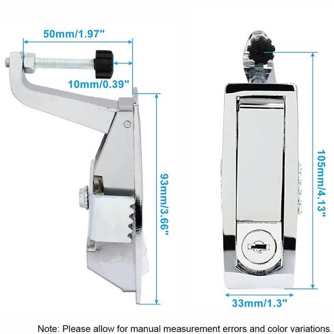 2PCS Door Flush Marine RV Slam Latch, Boat Latches Vending Machine Lock, Zinc Alloy Compression Latch in Saudi Arabia
