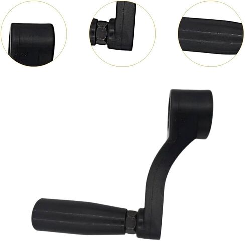 Nylon Crank Handle Replacement Replace Parts with Round Hole Embedded Design for Drill Press Versatile Accessory Black, 12mm Bore in Kuwait