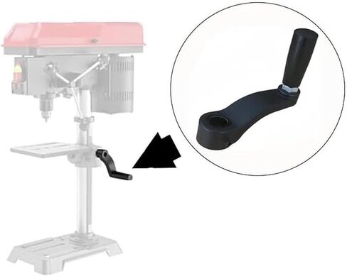 Nylon Crank Handle Replacement Replace Parts with Round Hole Embedded Design for Drill Press Versatile Accessory Black, 12mm Bore in Kuwait