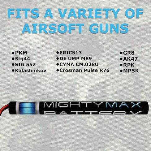 بطارية مايتي ماكس 8.4 فولت NiMH 1600 مللي أمبير في الساعة بديلة لبنادق Airsoft AEG in Saudi Arabia