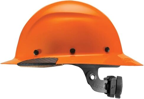 LIFT DAX White Carbon Fiber Full Brim Hard Hat, Construction Safety Helmet with Adjustable Ratchet in Kuwait