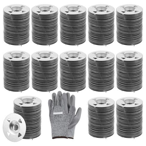 600 Pcs Foam Board Fasteners Washers, 1-1/8 Inch Metal Washers for Foam Board Panels Galvanized Steel Metal Washer with Cut Resistant Gloves for Fixing Fastening Installation in Saudi Arabia