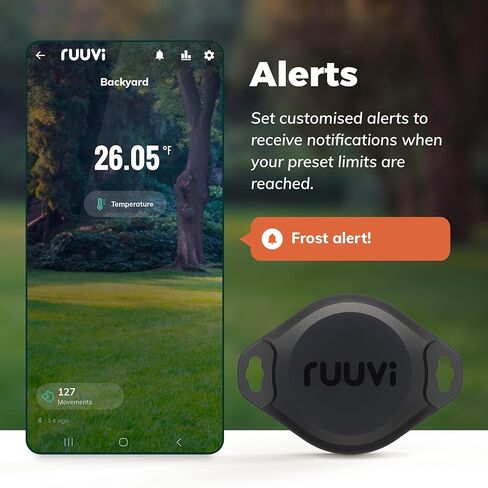 RuuviTag Pro 2in1 درجة حرارة بلوتوث لاسلكية (درجة مئوية/درجة فهرنهايت)، ومستشعر الحركة. التنبيهات والتاريخ. تطبيقات أندرويد/iOS مجانية. يتكامل مع Victron، Homey، وHome Assistant. صنع في أوروبا. in Kuwait