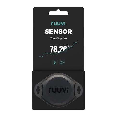 RuuviTag Pro 2in1 درجة حرارة بلوتوث لاسلكية (درجة مئوية/درجة فهرنهايت)، ومستشعر الحركة. التنبيهات والتاريخ. تطبيقات أندرويد/iOS مجانية. يتكامل مع Victron، Homey، وHome Assistant. صنع في أوروبا. in Kuwait
