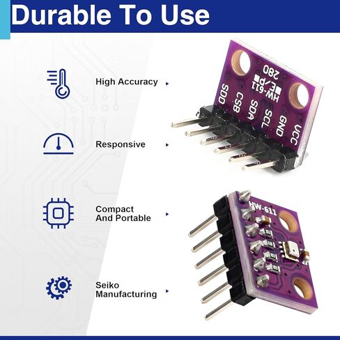 6 Pack BMP280 Atmospheric Pressure Sensor Modules, 3.3V I2C/SPI Barometric Sensors Compatible with Arduino in Kuwait