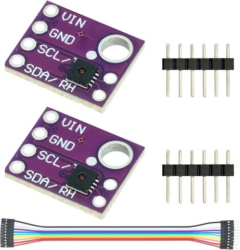 2Pcs Temperature Humidity Sensor Module Compatible with SHT31-D SHT31 I2C IIC Interface 2.4~5.5V Compatible with for Arduino in Saudi Arabia