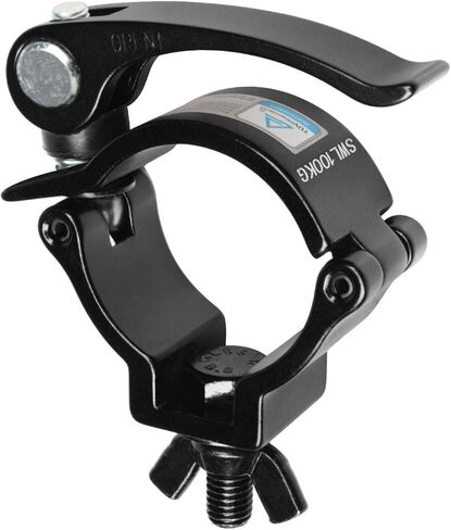 5 Pack 2" Black DJ Stage Lighting Clamps Fits F34, Heavy Duty Aluminum Truss Clamp Hook, Quick Release and Lock with TUV in Kuwait