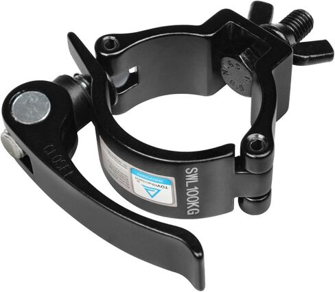 5 Pack 2" Black DJ Stage Lighting Clamps Fits F34, Heavy Duty Aluminum Truss Clamp Hook, Quick Release and Lock with TUV in Kuwait