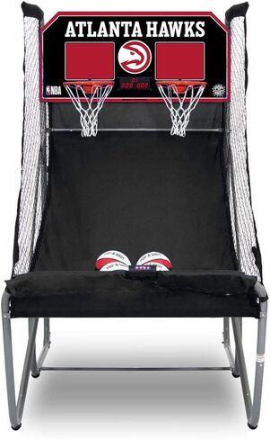Pop-A-Shot - Home Dual Shot with Minnesota Timberwolves NBA Graphics l Sensor Scoring l 16 Game Modes l 7 Balls l Foldable Storage l for All NBA Fans in Saudi Arabia