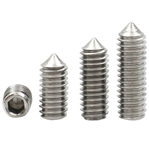 M2.5 M3 M4 M5 M6 M8 M10 M12 DIN914 304 Stainless Steel Hexagon Hex Socket Allen Cup Point Grub Screws Set Screw Bolt(16mm) in Kuwait