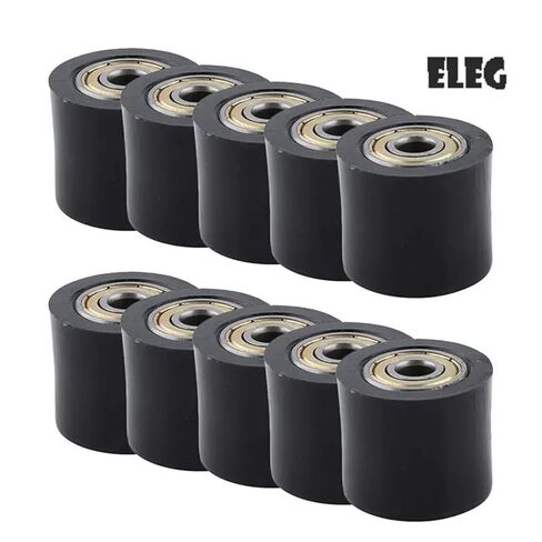 10Pcs 10Mm Mechanical Pulley Bearings,Roller Idler Bearing Pulley,Chain Pulley Suitable in Saudi Arabia
