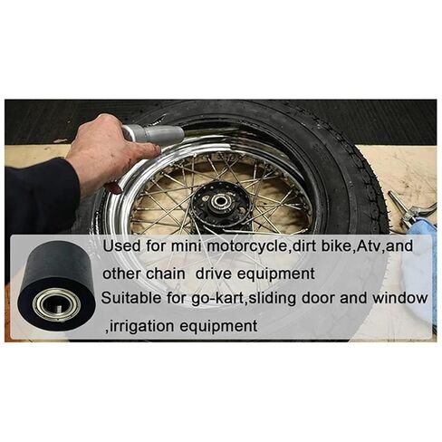 10Pcs 10Mm Mechanical Pulley Bearings,Roller Idler Bearing Pulley,Chain Pulley Suitable in Saudi Arabia