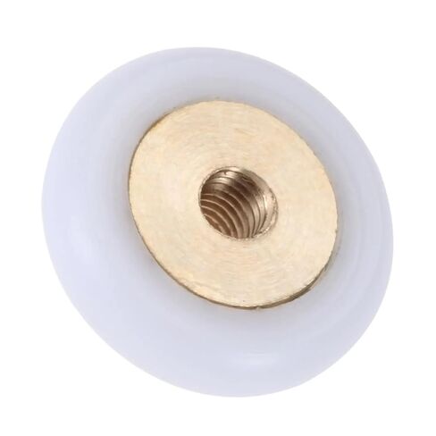10pcs Shower Door Roller Wheel Nylon & Brass 18mm Diameter Bathroom Door Rollers Shower Sliding Door Wheel Runner Pulley in Saudi Arabia