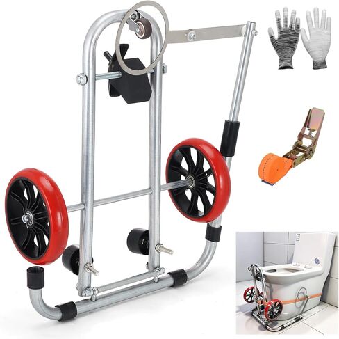 نسخة مطورة من عربة المرحاض جاك. أداة مقبس المرحاض مع وظائف تحديد المواقع والطي المحمول هي أداة مساعدة لصيانة وتركيب السباكين in Kuwait
