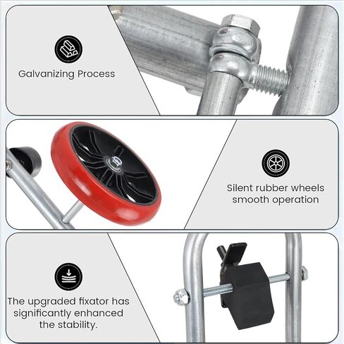 نسخة مطورة من عربة المرحاض جاك. أداة مقبس المرحاض مع وظائف تحديد المواقع والطي المحمول هي أداة مساعدة لصيانة وتركيب السباكين in Kuwait