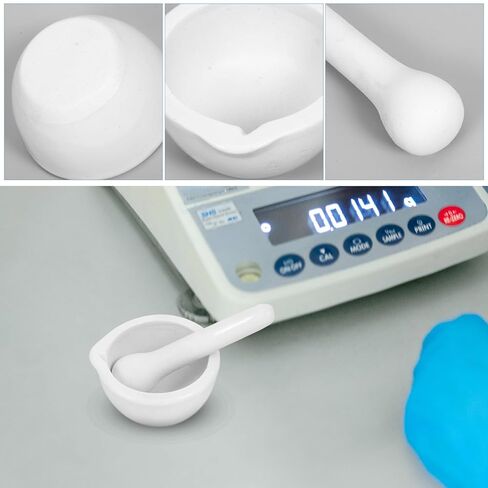 Sewroro Porcelain Mortar and Pestle, Pills Crusher Bowls Ceramic Grinder Set White 2. 75 Inch in Saudi Arabia