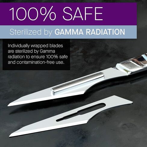 Pack of 4 Scalpel Handles #3 + 300 Scalpel Blades #11 Set in Kuwait