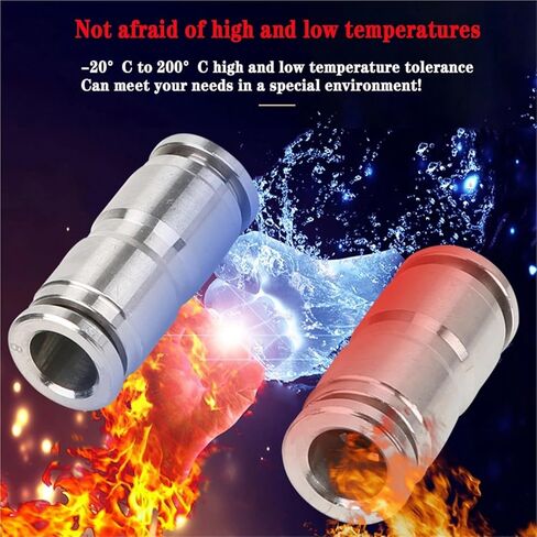 PU PV PE PY PZA PM 304 stainless steel pneumatic quick coupling metal hose trachea water pipe high pressure 12mm(PE) in Saudi Arabia