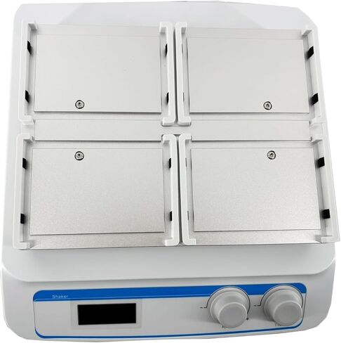 Microplate Oscillator Lab Micro-Plate Shaker with Amplitude(mm) 3 Speed Range(RPM) 100-1600 4pcs Microplates Sample Volume Time Set Range 99h59min DC Brushless Motor in Kuwait