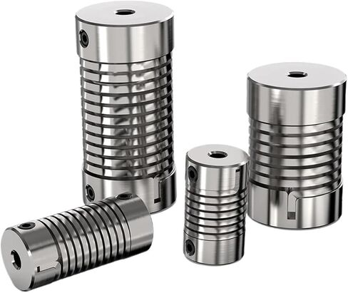 Spring Coupling D16L25 Motor Elastic Stepper Flexible Thread Eccentric Angle Aluminum Alloy(6x8) in Saudi Arabia