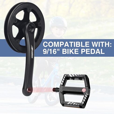 WEEROCK PROWHEEL BIKE CRANKSET 1 قطعة/فرد 32T كرنك مع ذراع 170 مم وسلسلة doulbe لدراجة MTB ، والدراجات القابلة للطي ، متوافقة مع 6/7/8/9/10 سرعات الحرة in Kuwait