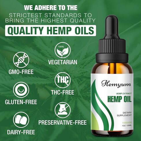 (3-Pack) Hemp Oil Drops High Potency - for Sleep,Pain,Anxiety Relax Maximum Strength Natural Hemp Oil - Organic Hemp Oils Extract Relief Good Mood in Kuwait