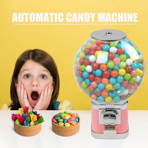 Bulk Gumball Machine Vending Dispenser - Countertop with Keys for Toys, Candies & Capsule Balls (0.39-1.26in) - Classic Black Candy Dispenser for Kids & Parties in Saudi Arabia