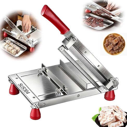 Candy Slicer, Stainless Steel Manual Pastry Cutting Machine with Adjustable Slice Thickness for Home Baking and Small Commercial Use in Kuwait