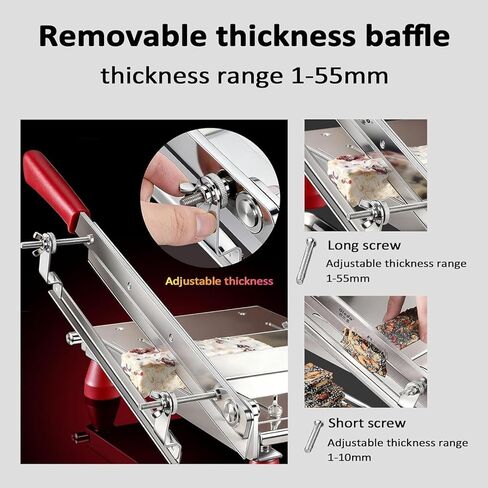 Candy Slicer, Stainless Steel Manual Pastry Cutting Machine with Adjustable Slice Thickness for Home Baking and Small Commercial Use in Kuwait