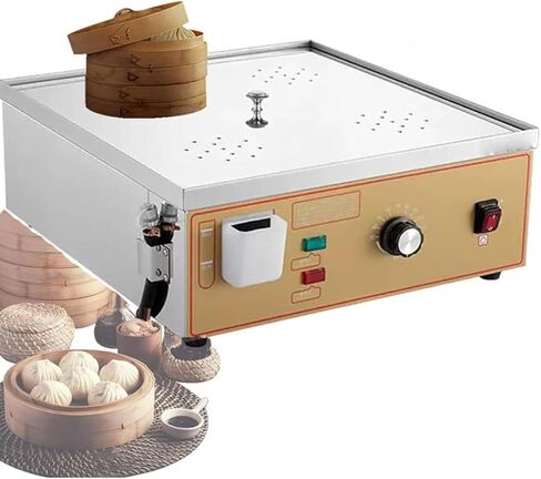 Electric Dim Sum Steamer Commercial Electric Steamer with Dry Boiling Alarm and Independent Water Supply System 30 110℃ Constant Temperature Adjustment for Cooking in Saudi Arabia