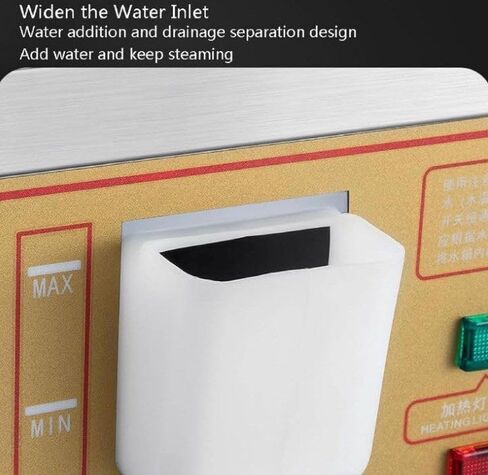 Electric Dim Sum Steamer Commercial Electric Steamer with Dry Boiling Alarm and Independent Water Supply System 30 110℃ Constant Temperature Adjustment for Cooking in Saudi Arabia