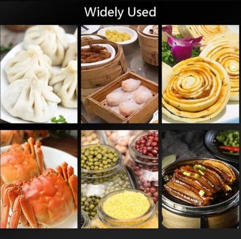 Electric Dim Sum Steamer Commercial Electric Steamer with Dry Boiling Alarm and Independent Water Supply System 30 110℃ Constant Temperature Adjustment for Cooking in Saudi Arabia
