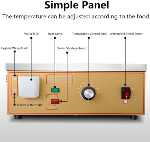 Electric Dim Sum Steamer Commercial Electric Steamer 30 110℃ Constant Temperature Adjustment Dry Boiling Alarm for Home Store Buffet Restaurant 2holes in Saudi Arabia