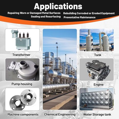 Belzona 1111 Super Metal 1kg Repair Kit, High-Strength Epoxy Composite for Filling Cracks & Holes, Engine, Pump Casing, Pipe, Tank Repair, Solvent Free, 2-Part Structural Adhesive (Base + Solidifier) in Kuwait