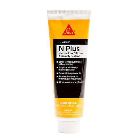 SIKA Sikasil-N Plus Clear Silicone Sealant, 3 fl oz – High-Performance, Multi-Surface Adhesive for Window, Door, and General Sealant Applications in Saudi Arabia