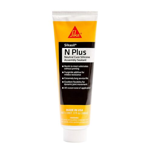 SIKA Sikasil-N Plus Clear Silicone Sealant, 3 fl oz – High-Performance, Multi-Surface Adhesive for Window, Door, and General Sealant Applications in Saudi Arabia