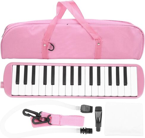 Melodica 32 Key Wind Musical Instrument Suitable for Beginner Practice Bag (Black) in Kuwait