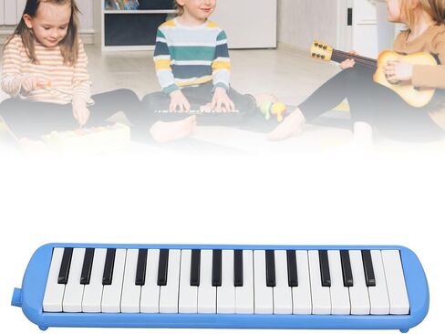 TOPINCN 32 Key Melodica, 32 Key Melodica Instrument Keyboard Soprano Piano Style with Mouthpiece Tube Sets for Beginners Adults Gift in Kuwait