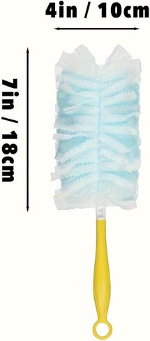 Static Electric Disposable Dust Brush Refills 10PCS with Folding Handle, Cleaning Brush for Electronics Furniture Ceiling Fans in Saudi Arabia