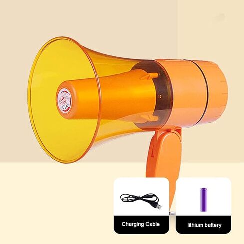مكبر الصوت المحمول Megaphone Bullhorn، مكبر صوت بقوة 20 وات مع التحكم في مستوى الصوت، مكبر صوت قابل للطي لتدريبات السلامة وأي رياضة خارجية in Kuwait