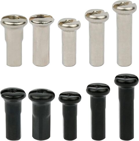 50pcs Metal Mountain Bike Wheel Spoke Nipple Replacement for 12G 13G 14G Spoke Road Mountain Bicycles Part Accessories in Saudi Arabia