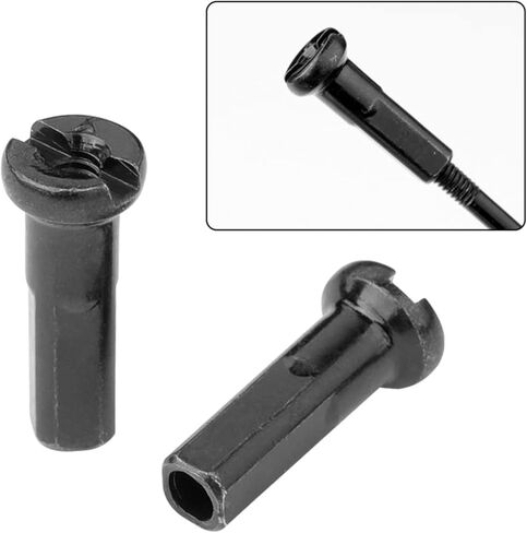 50pcs Metal Mountain Bike Wheel Spoke Nipple Replacement for 12G 13G 14G Spoke Road Mountain Bicycles Part Accessories in Saudi Arabia
