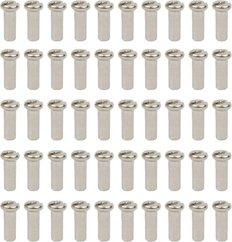 50pcs Metal Mountain Bike Wheel Spoke Nipple Replacement for 12G 13G 14G Spoke Road Mountain Bicycles Part Accessories in Saudi Arabia